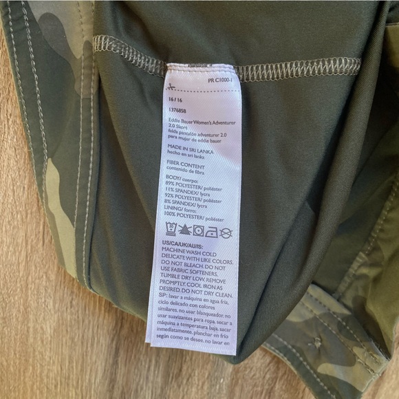 Eddie Bauer Women's Adventurer 2.0 Skort Skirt Camo Print - Size 16 - Picture 6 of 7